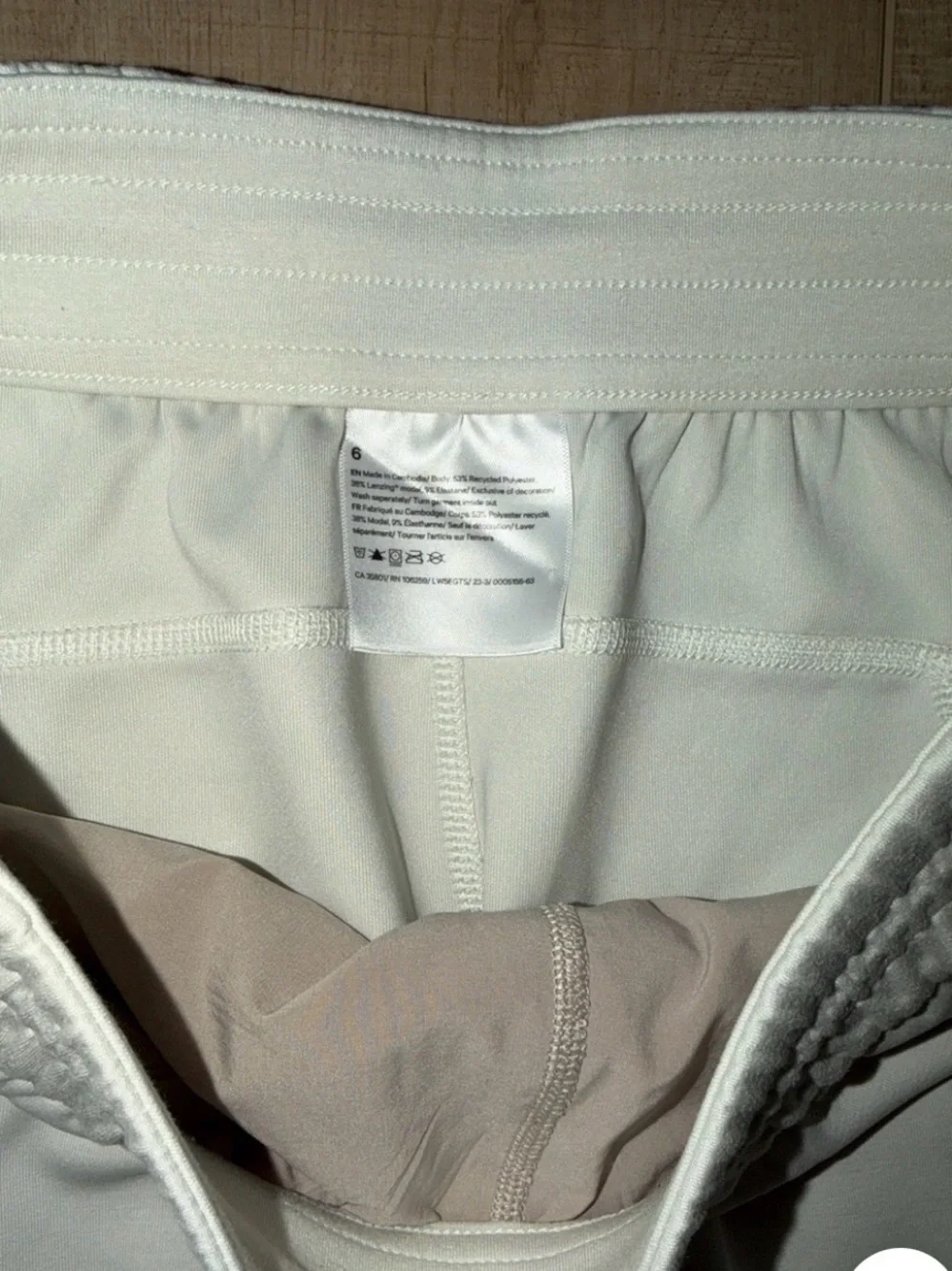lululemon athletica Cream Wide-Leg Drawstring Track Pants